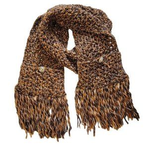 𝅺vintage Boho Oversized Fringe Scarf